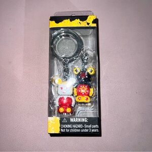 Disney Vinylmation Jr 1.5" Toy Figure Zipper Pull Keychains Tink Stars Parkstore